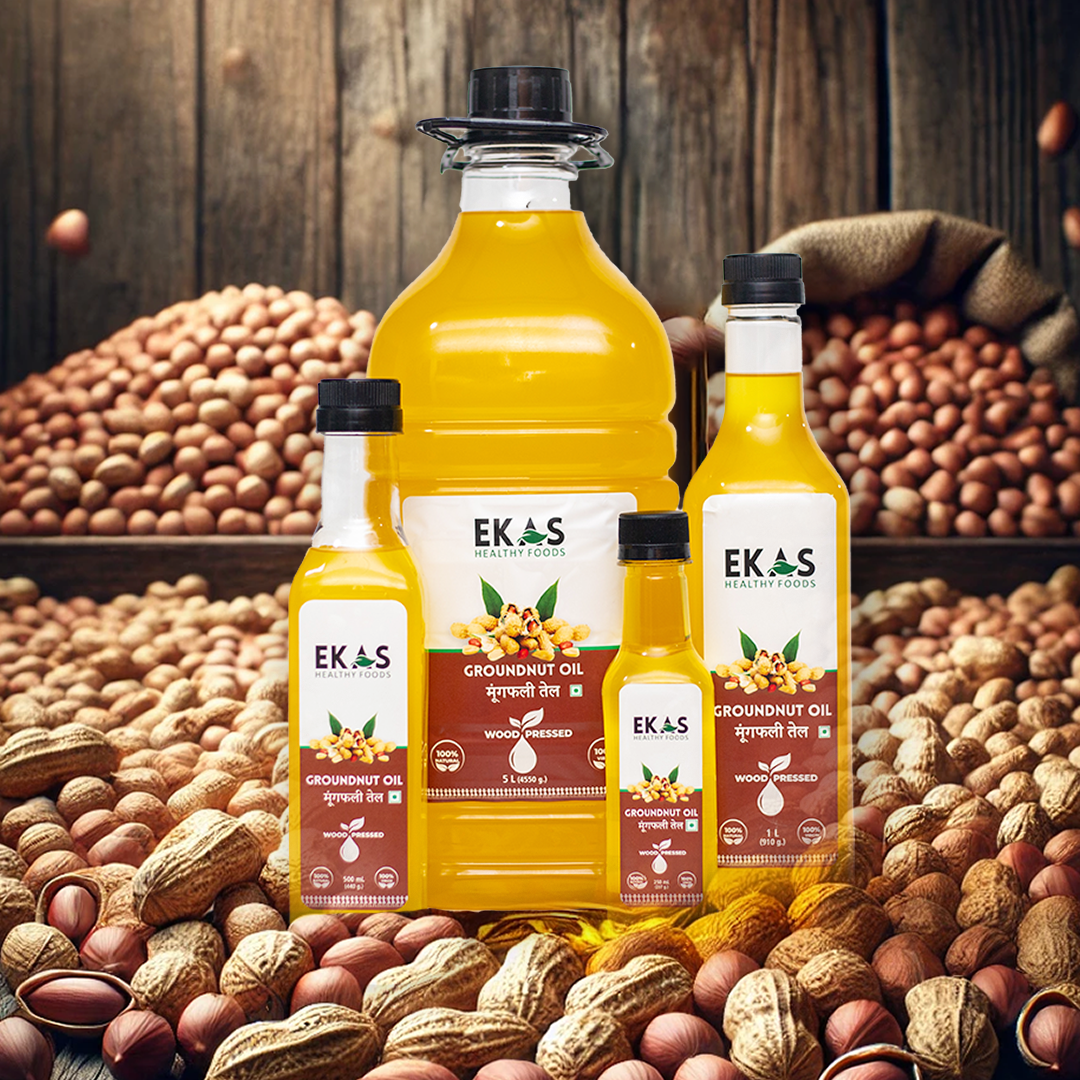 Wood Pressed Groundnut Oil